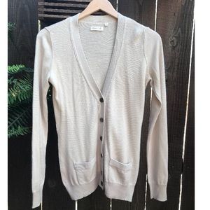 Cashmere Cream Cardigan, Small